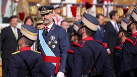 El Rey Felipe VI en el desfile de la Fiesta Nacional 