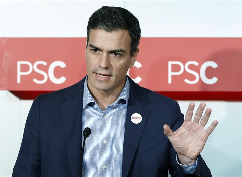 Sánchez, a las bases del PSOE: "Ante cualquier amenaza, del lado del Estado" Sánchez, a las bases del PSOE: "Ante cualquier amenaza, del lado del Estado"