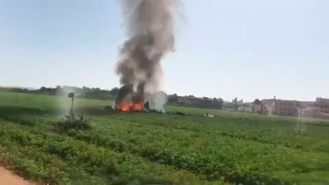Accidente en la base a&eacute;rea de Los Llanos
