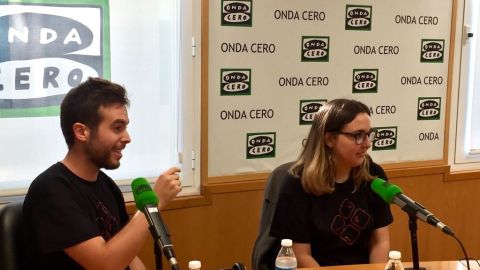 Quim Motger y Elena Ruiz, los organizadores del Hackathon