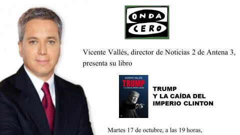 Presentar&aacute; su libro Trump y la ca&iacute;da del Imperio Clinton en el Museo Esteban Vicente a las 19h. de la tarde, con entrada libre hasta completar el aforo.