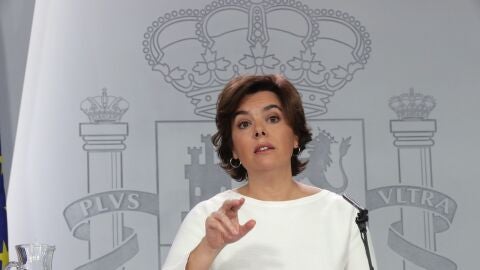 La vicepresidenta del Gobierno, Soraya S&aacute;enz de Santamar&iacute;a