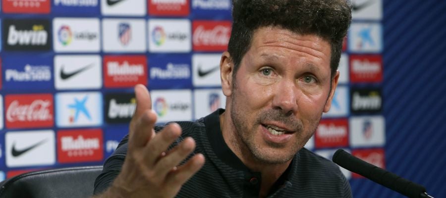 Simeone, en rueda de prensa Simeone, en rueda de prensa