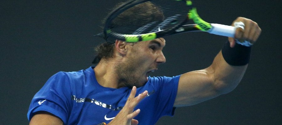 Rafa Nadal, en pleno partido Rafa Nadal, en pleno partido