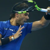 Rafa Nadal, en pleno partido Rafa Nadal, en pleno partido