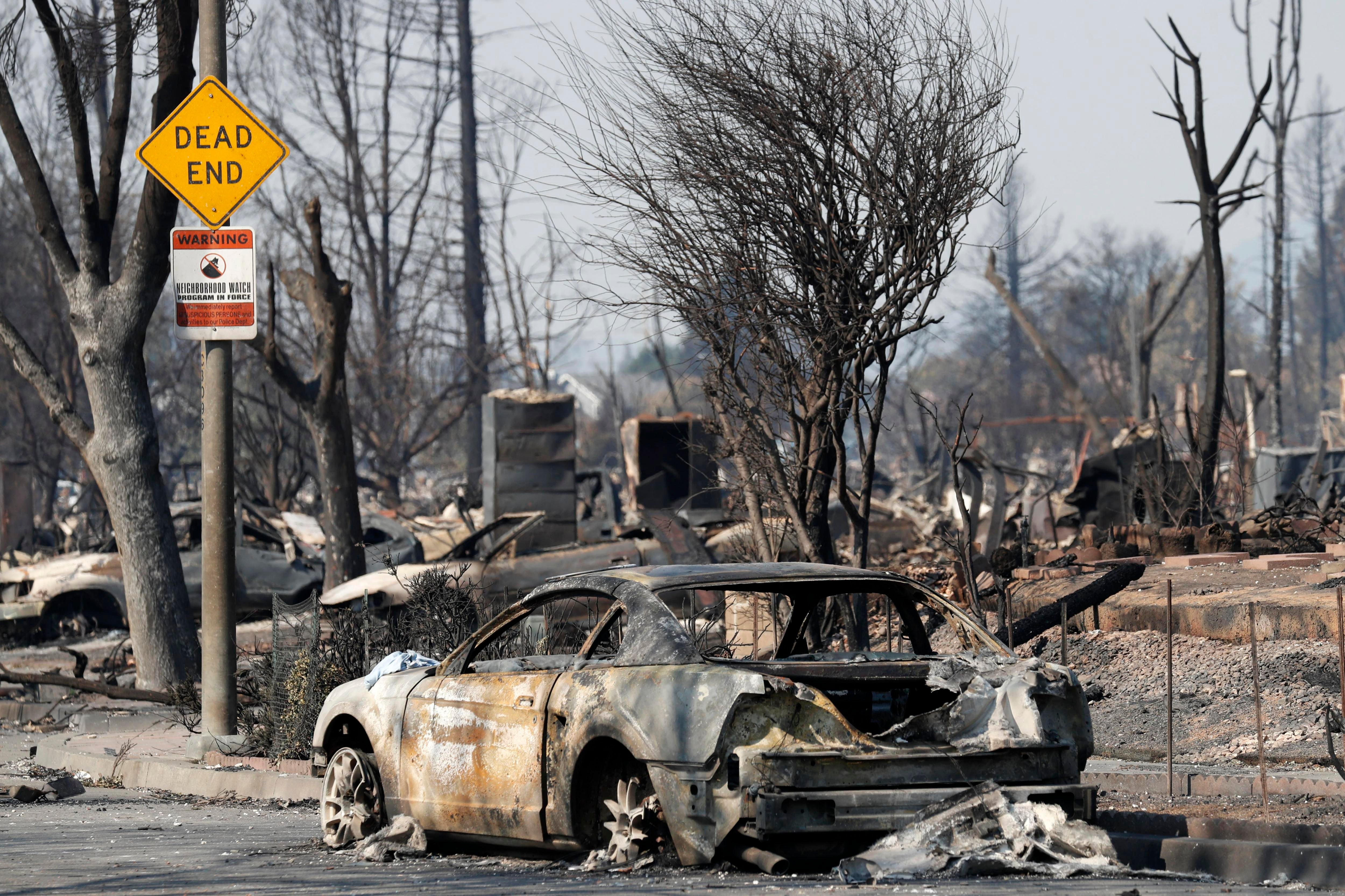 Ascienden a 31 los muertos por los incendios del norte de California Ascienden a 31 los muertos por los incendios del norte de California