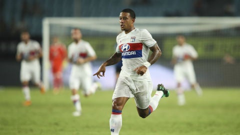 Depay, con el Olympique de Lyon