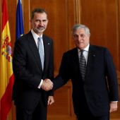 El Rey Felipe VI con Antonio Tajani