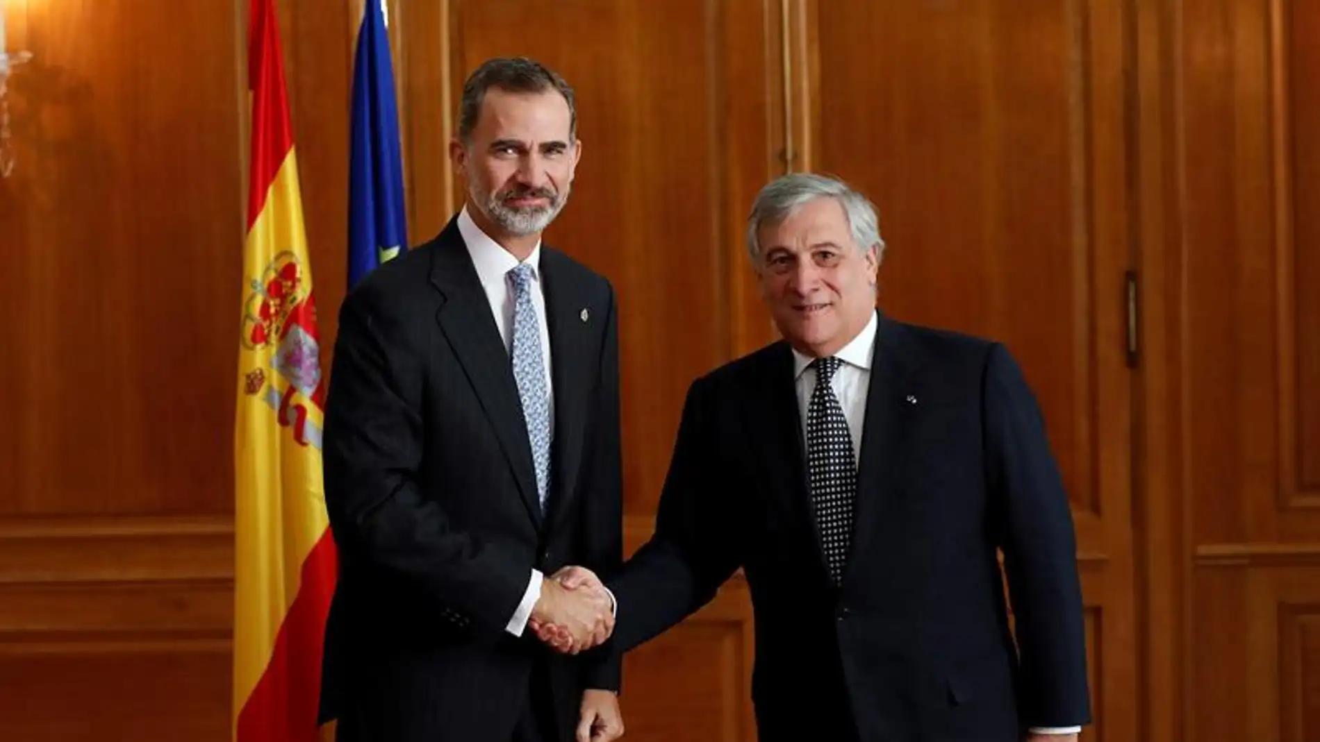 El Rey Felipe VI con Antonio Tajani