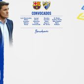 Convocatoria del Barcelona - Málaga