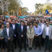 El Govern asiste a la manifestación por la liberación de los 'Jordis'
