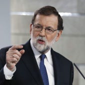 El presidente del gobierno Mariano Rajoy compareció para explicar la aplicación del Artículo 155 de la Costitución