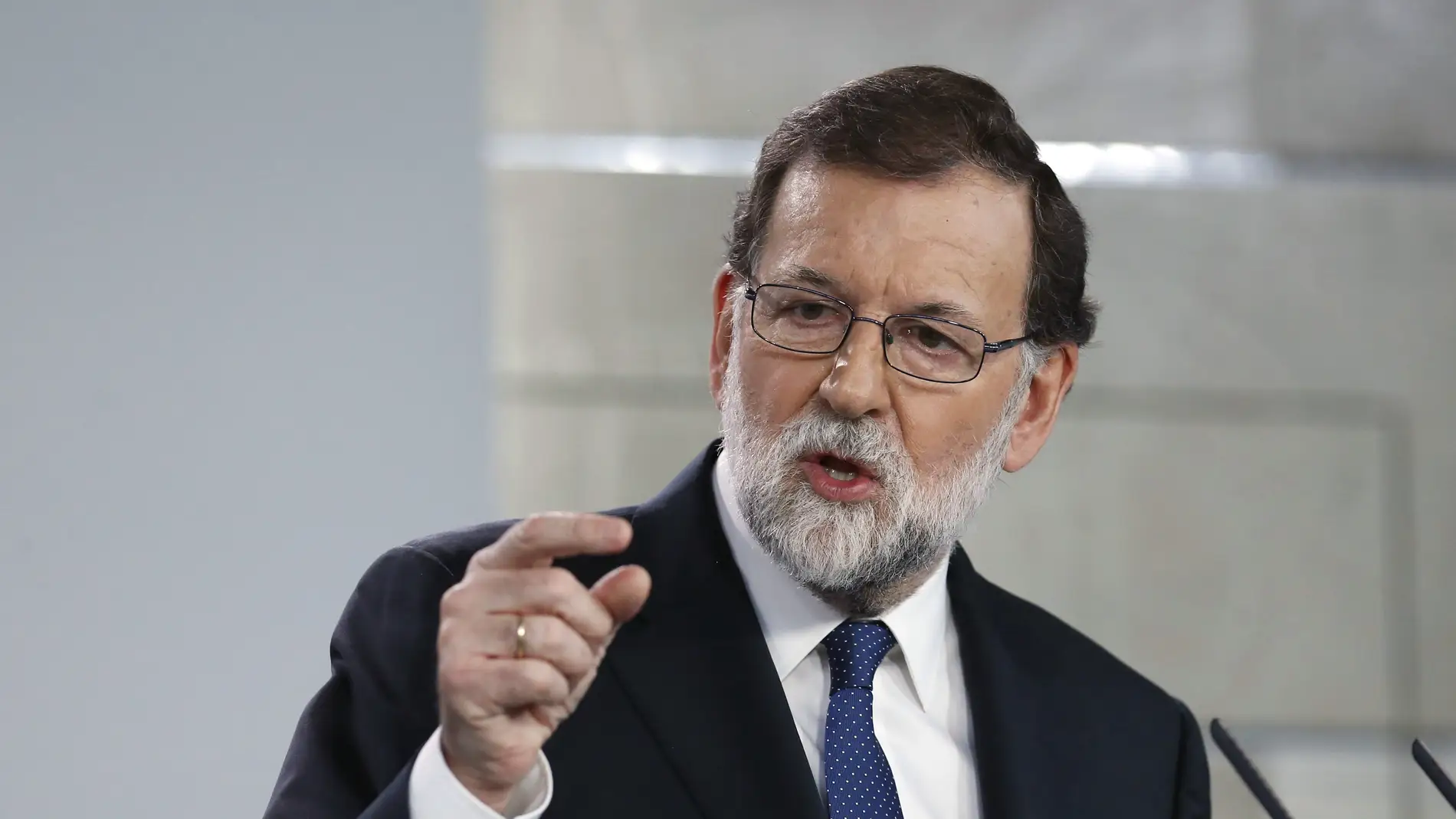 El presidente del gobierno Mariano Rajoy compareció para explicar la aplicación del Artículo 155 de la Costitución