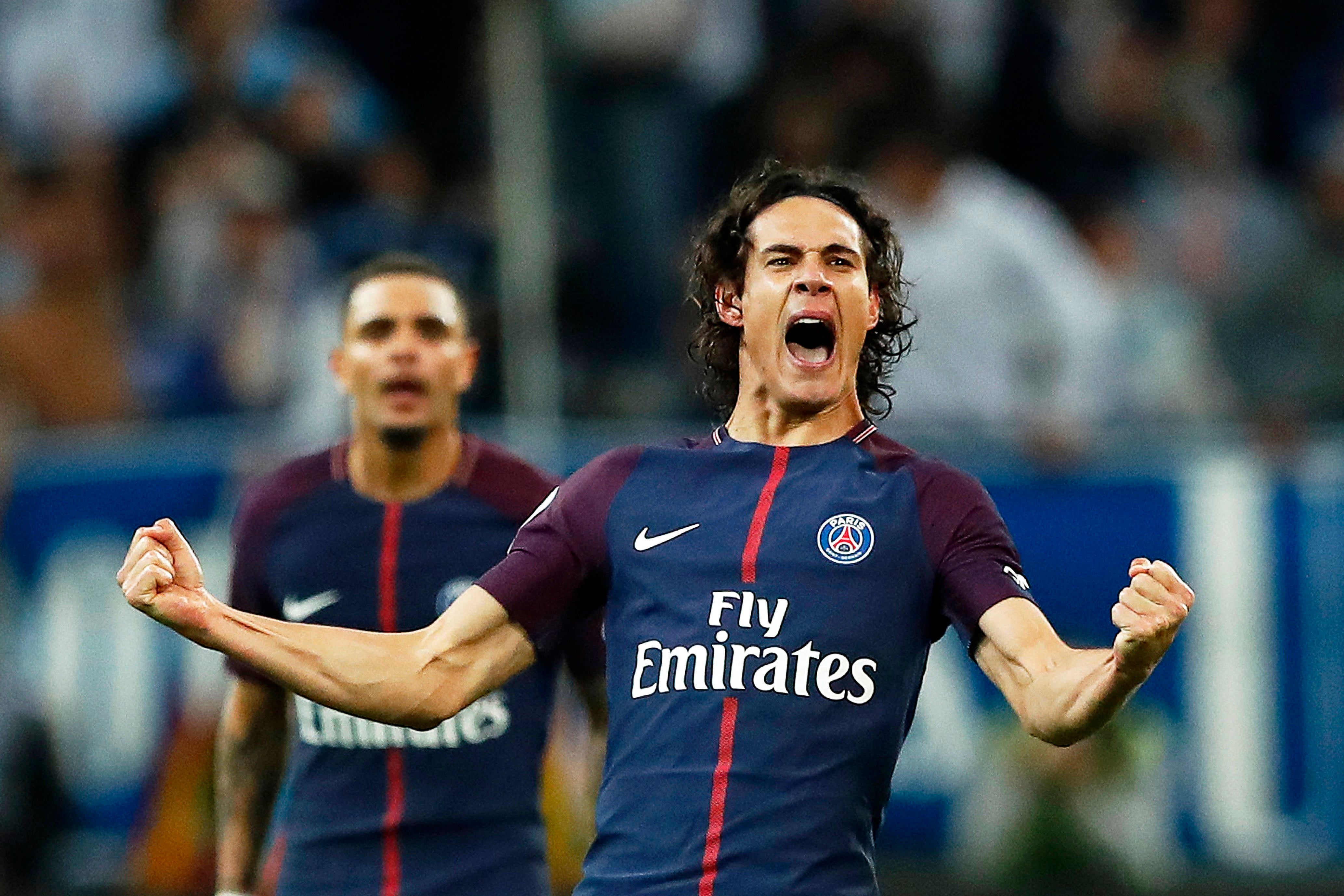 Un gol de Cavani en el 93' salva un empate para el PSG ante el Marsella Un gol de Cavani en el 93' salva un empate para el PSG ante el Marsella