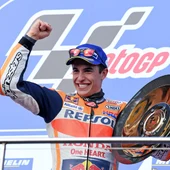 Marc Márquez celebra una victoria en MotoGP Marc Márquez celebra una victoria en MotoGP