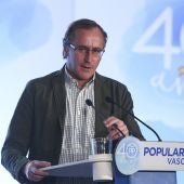 El presidente del PP vasco, Alfonso Alonso