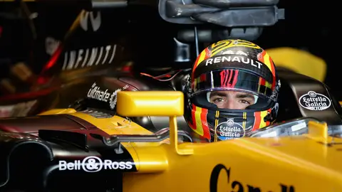 Carlos Sainz, a bordo del Renault Carlos Sainz, a bordo del Renault