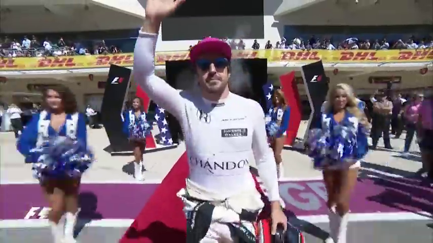 Show en Austin: la presentación más americana de los pilotos de F1 Show en Austin: la presentación más americana de los pilotos de F1