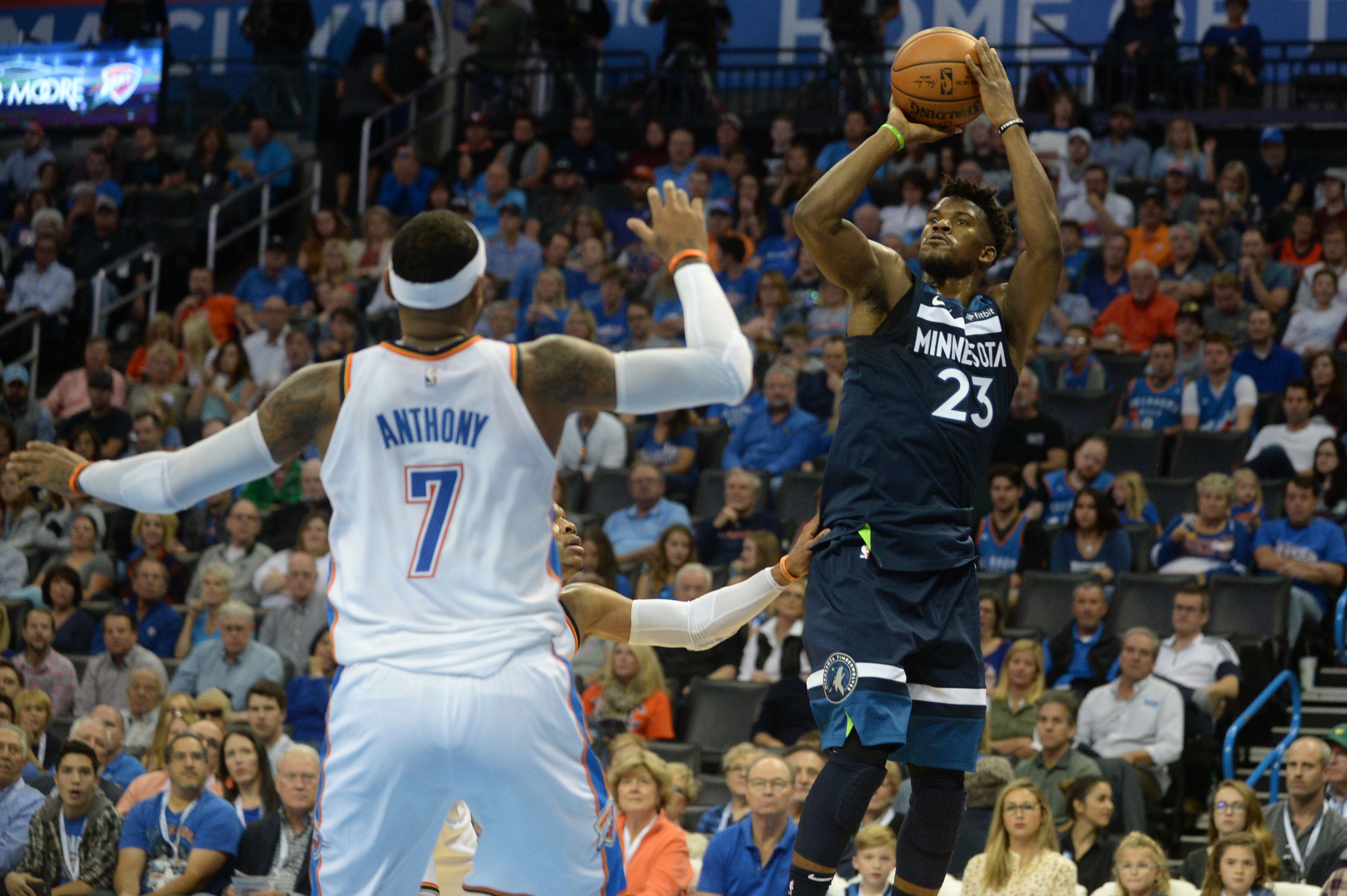 El 'Big Three' de los Timberwolves se hace fuerte en cancha de los Thunder El 'Big Three' de los Timberwolves se hace fuerte en cancha de los Thunder
