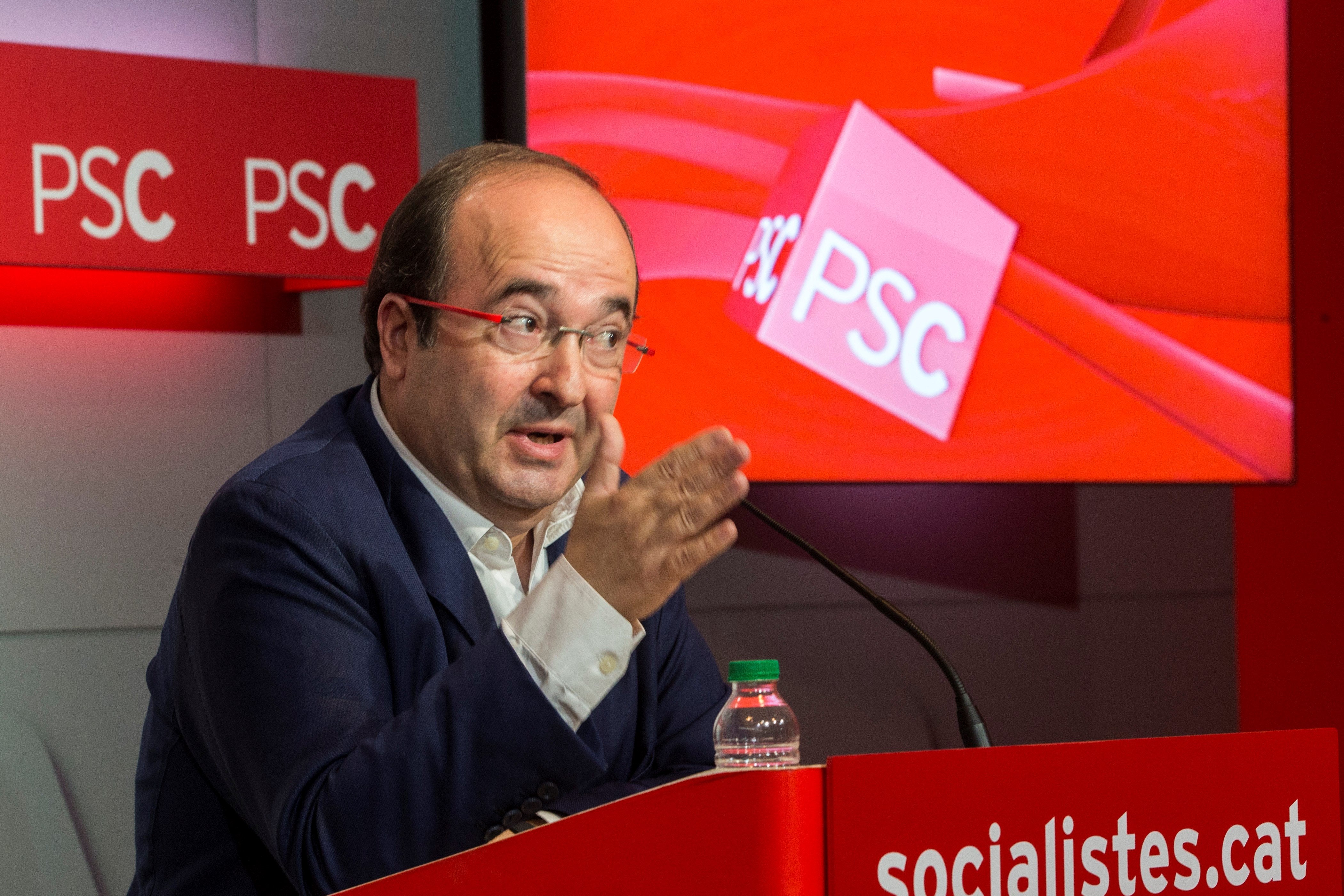 Miquel Iceta propone un Pacto de Estado para Cataluña más allá de aplicar el 155 Miquel Iceta propone un Pacto de Estado para Cataluña más allá de aplicar el 155