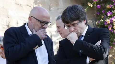 Lluís Corominas y Carles Puigdemont Lluís Corominas y Carles Puigdemont