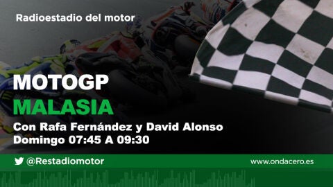 Gran Premio de Malasia de Moto GP en Radioestadio del motor