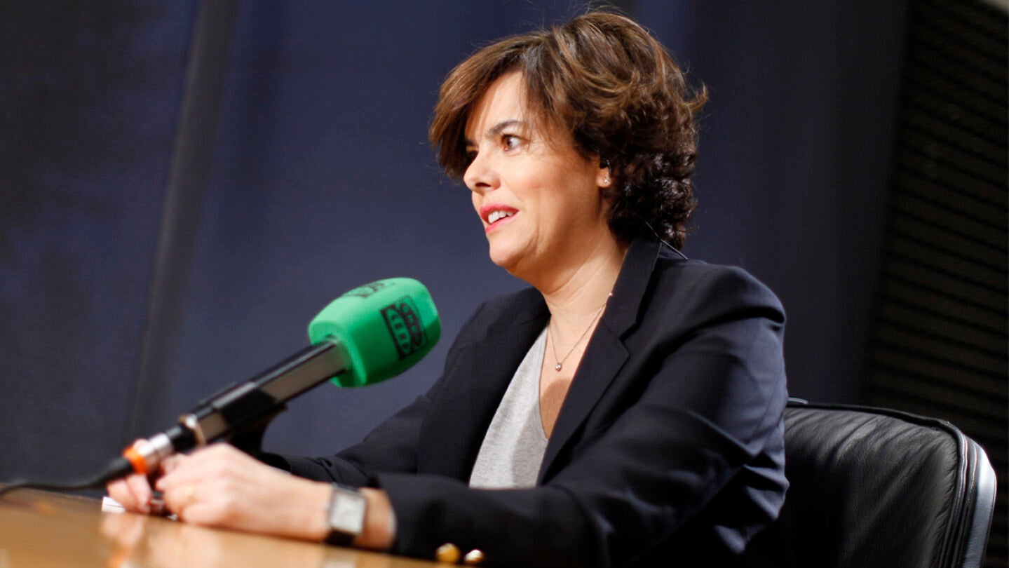 Soraya Sáenz de Santamaría en entrevista con Más de uno