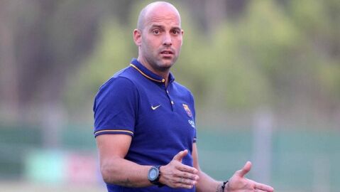 Gabri, entrenador del juvenil del Bar&ccedil;a.