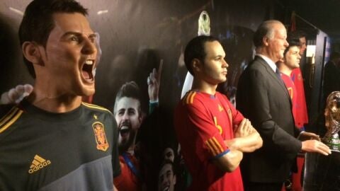 Futbolistas en el Museo de Cera