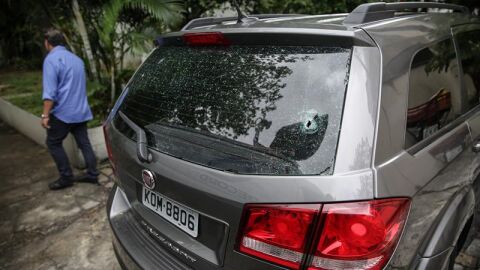El coche en el que viajaba la turista espa&ntilde;ola asesinada en Brasil
