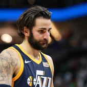Ricky Rubio, durante un partido con los Jazz Ricky Rubio, durante un partido con los Jazz