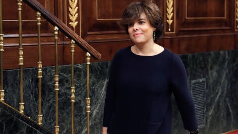 La vicepresidenta del Gobierno, Soraya S&aacute;enz e Santamar&iacute;a