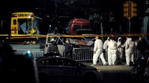 Zona del atentado en Manhattan
