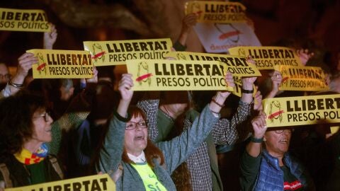 Manifestaci&oacute;n por la libertad de Junqueras y los exconsellers encarcelados