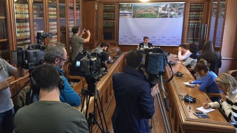 Junta de portavoces en el ayuntamiento de Ir&uacute;n