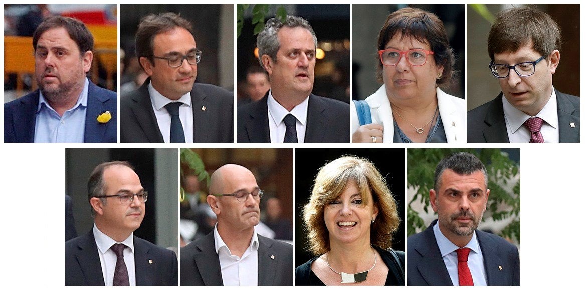 La juez decreta prisión incondicional para Junqueras y siete exconsellers catalanes La juez decreta prisión incondicional para Junqueras y siete exconsellers catalanes