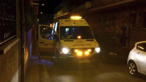 La ambulancia que se traslad&oacute; hasta el lugar de los hechos