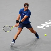 Rafa Nadal, durante su partido contra Pablo Cuevas Rafa Nadal, durante su partido contra Pablo Cuevas
