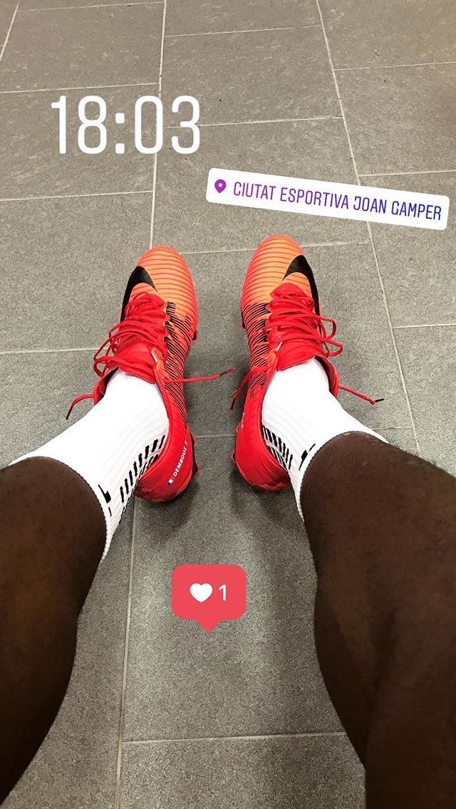 Dembelé vuelve a ponerse las botas tras su lesión Dembelé vuelve a ponerse las botas tras su lesión