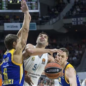 Felipe Reyes, durante el partido contra el Khimki Felipe Reyes, durante el partido contra el Khimki