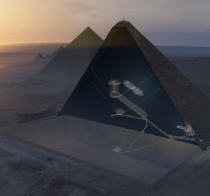 La cámara descubierta en el interior de la pirámide de Keops La cámara descubierta en el interior de la pirámide de Keops