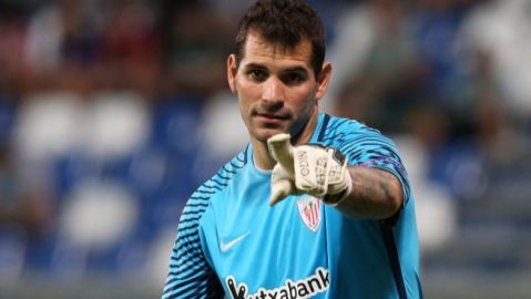 El portero del Athletic Club, Iago Herrer&iacute;n.