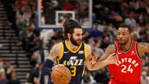 Ricky Rubio, ante los Raptors Ricky Rubio, ante los Raptors