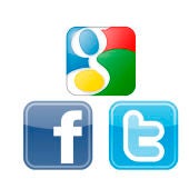 Google, Facebook y Twitter