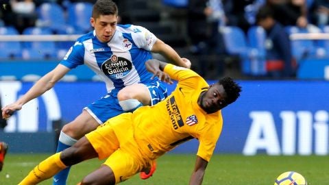 Thomas Partey contra el Deportivo de la Coru&ntilde;a