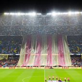 Imagen del Camp Nou antes del Barça-Sevilla