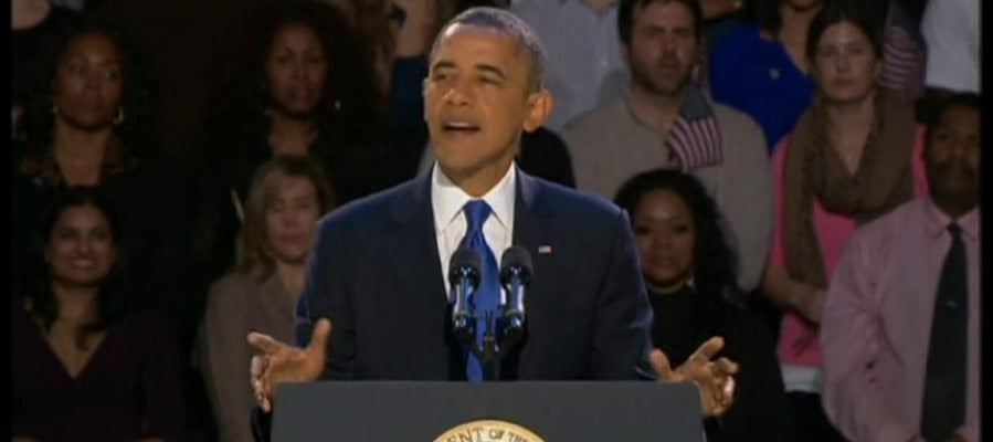 Obama inauguraba su segundo mandato un 6 de noviembre de 2012 sin renunciar a su "Yes, we can" Obama inauguraba su segundo mandato un 6 de noviembre de 2012 sin renunciar a su "Yes, we can"