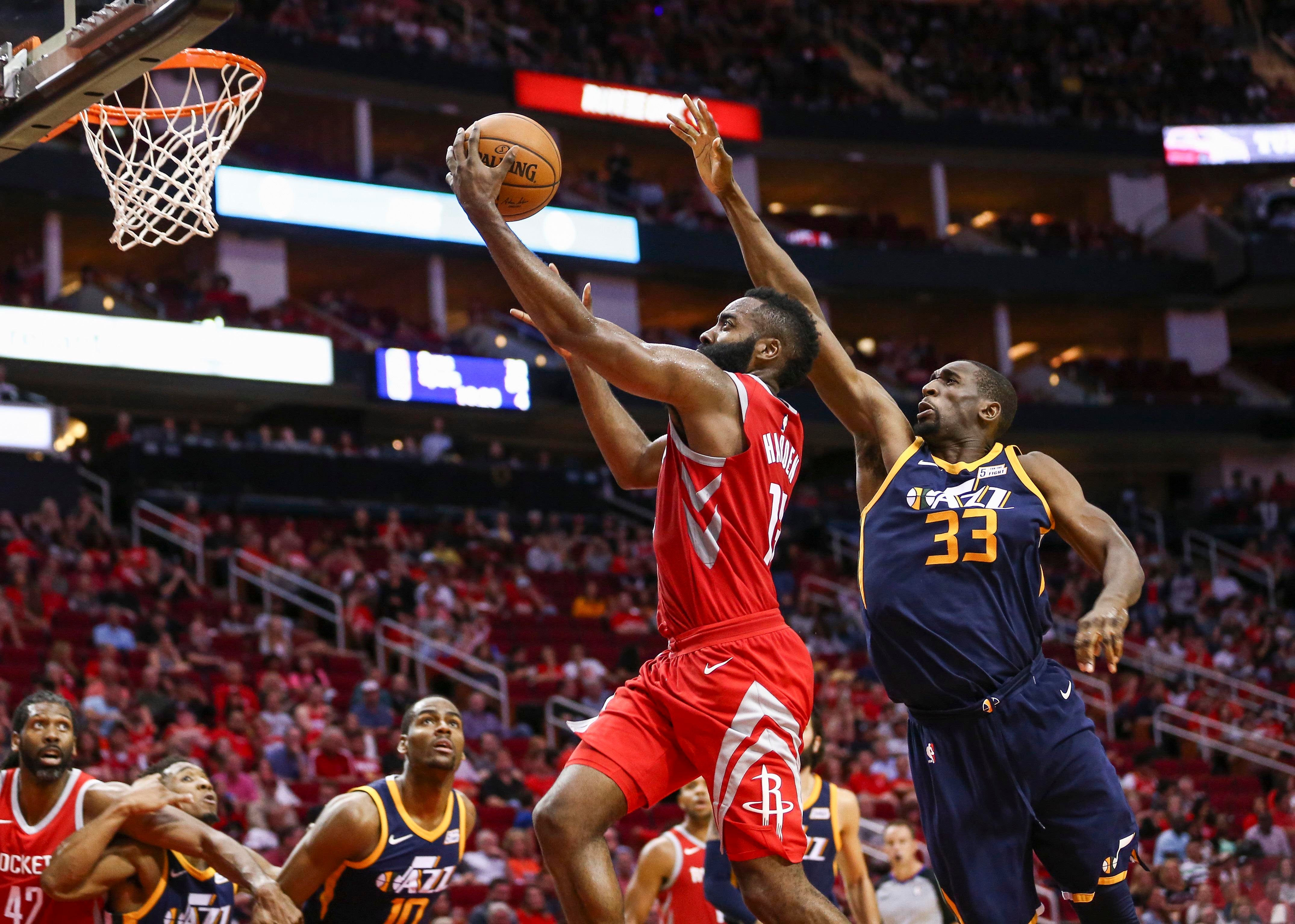 Los Jazz de Ricky Rubio sufren la mayor exhibición de Harden en la NBA Los Jazz de Ricky Rubio sufren la mayor exhibición de Harden en la NBA