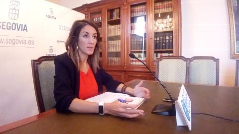 Raquel Fern&aacute;ndez, portavoz del PP en el Ayuntamiento de Segovia