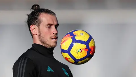 Gareth Bale, durante el entrenamiento del Real Madrid Gareth Bale, durante el entrenamiento del Real Madrid